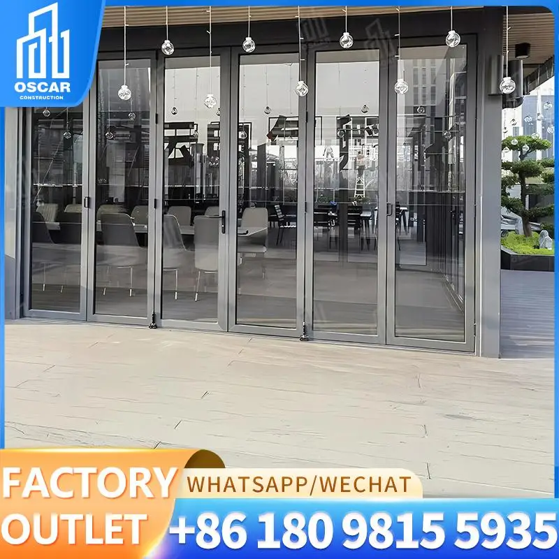 

Customizable European Style Folding Doors Ideal for Office Spaces Factory Direct Bifold Door