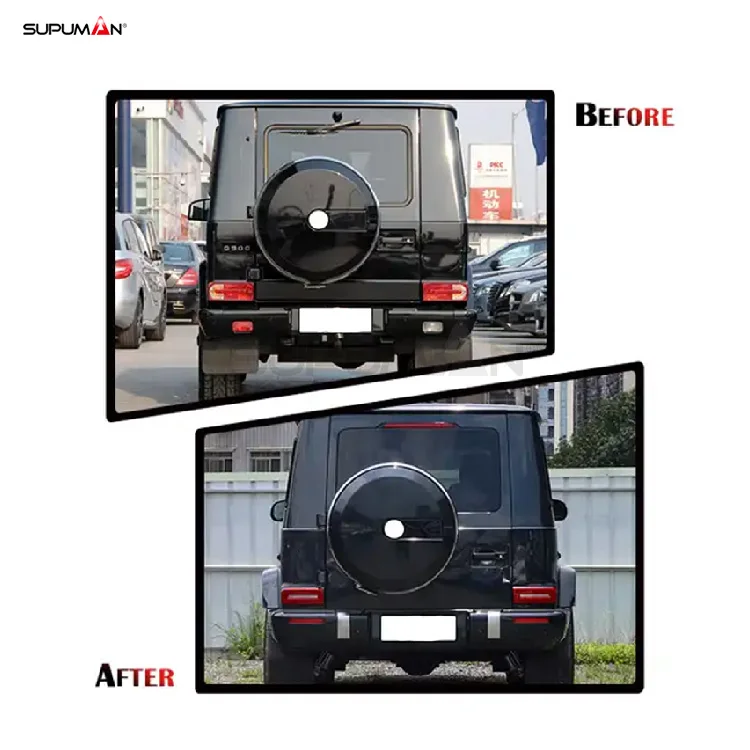 NewestB SPM Brand Bumper Diffuser Spoiler Body Face Kit For Mercedes Benz G Class W463 Upgrade To G63 Body Kit Old To New 2012-2