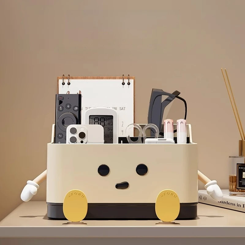 ​​Modular DIY Organizer Box Set for Desk Nightstand Cute Aesthetic Storage Bins with Adjustable Dividers Home Organization​​