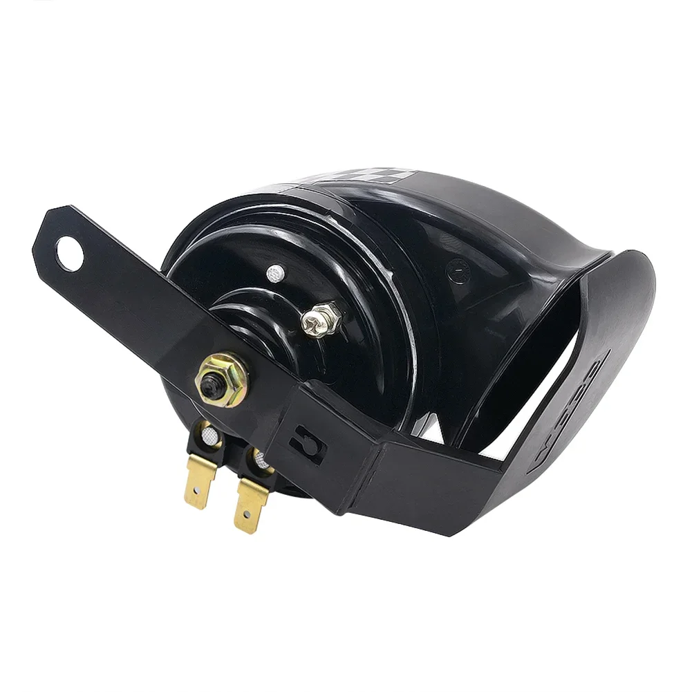 12V Electric Air Horn Loud Electric Snail Horn 130dB 510hz Auto Horns Single-tone for Motorcycle Car for Motorbike Truck Vehicle