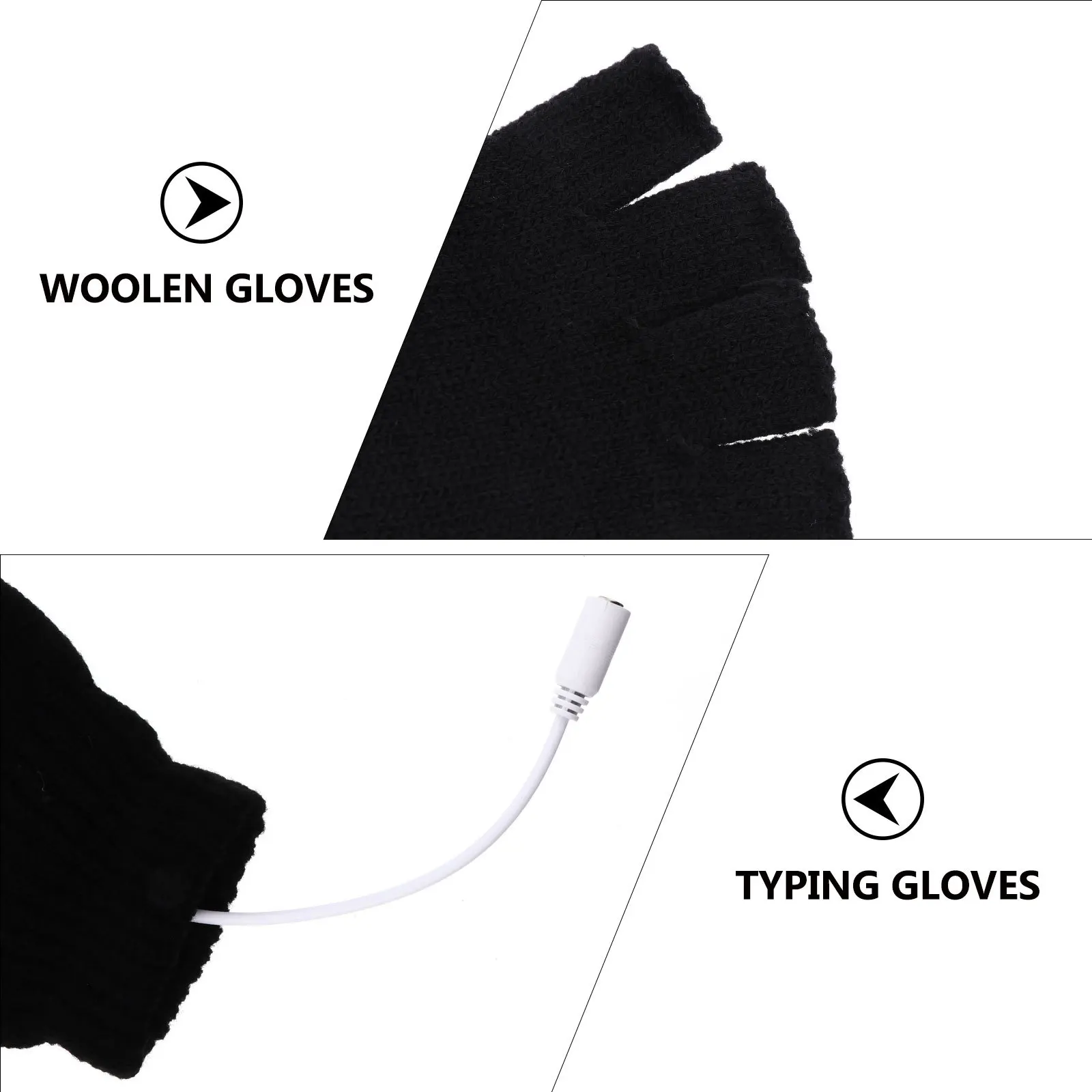 

Heating Gloves Electric Warming Heated Computer Hand Winter Thermal Cold