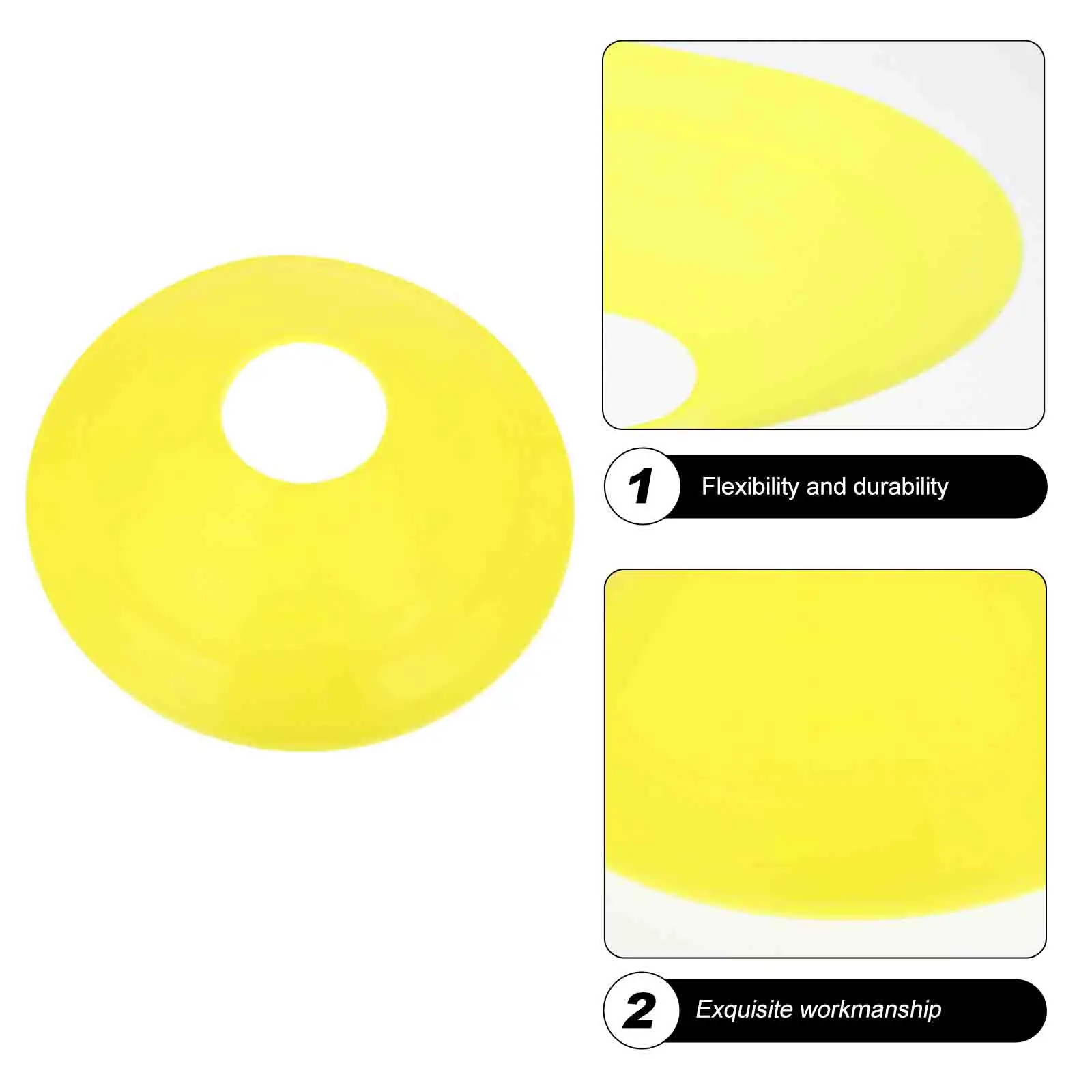 

12pcs Disc Cones Portable Training Obstacle Markers for Soccer Agility Professional Multi-Function Sport