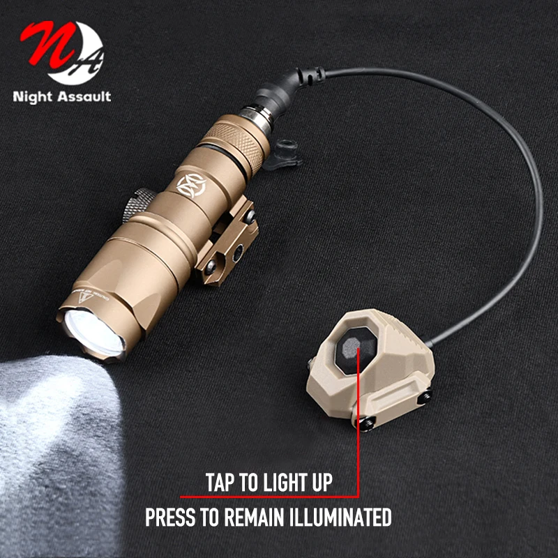 

Tactical AXON SL Button Pressure Switch Fit M300A M600U Flashlight PEQ DBAL Laser Switch Hunting Airsoft Scout Accessories