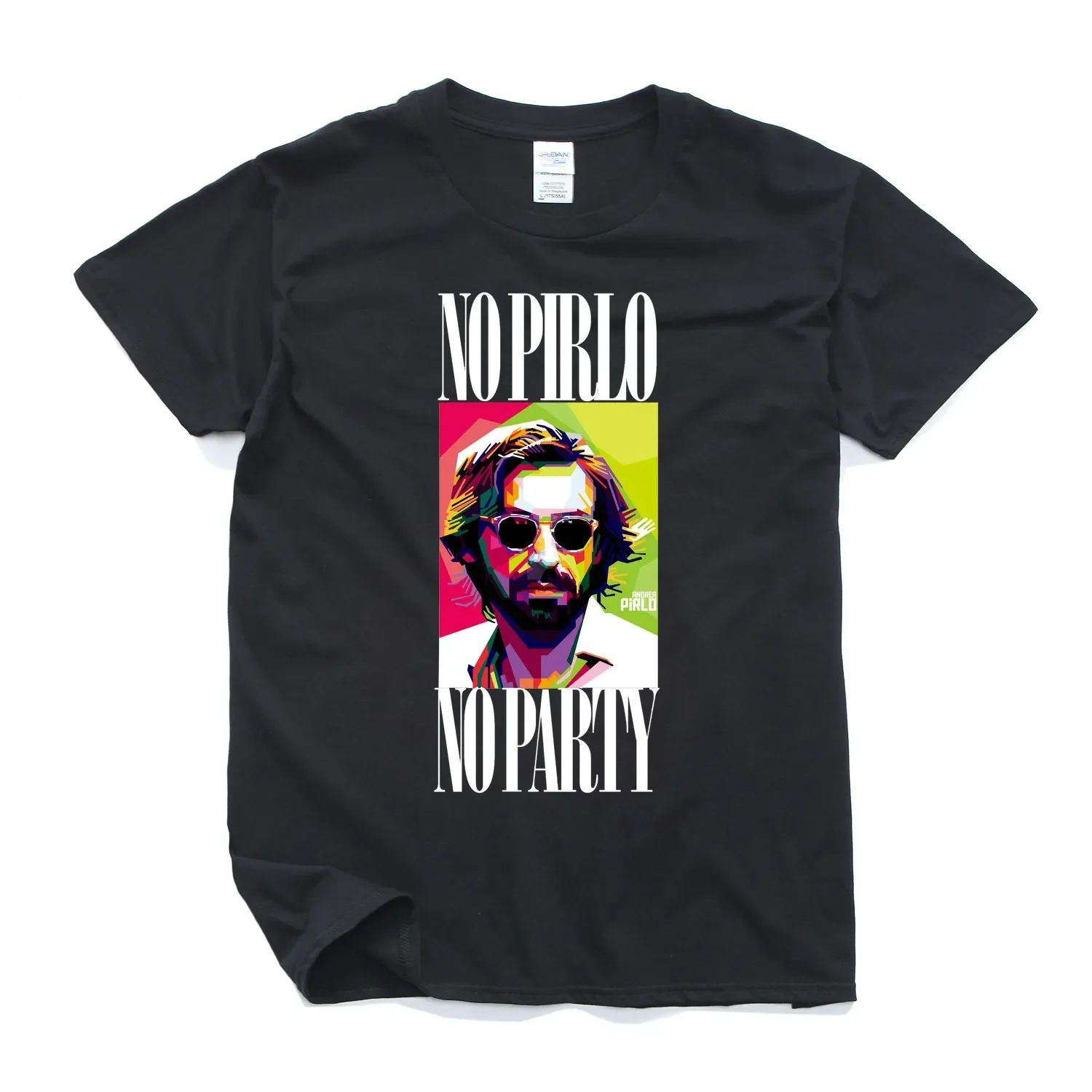 No Pirlo No Party. Fashion Football Fans T-Shirt 100% Cotton O-Neck Short Sleeve Summer Casual Mens T-shirt Streetwear