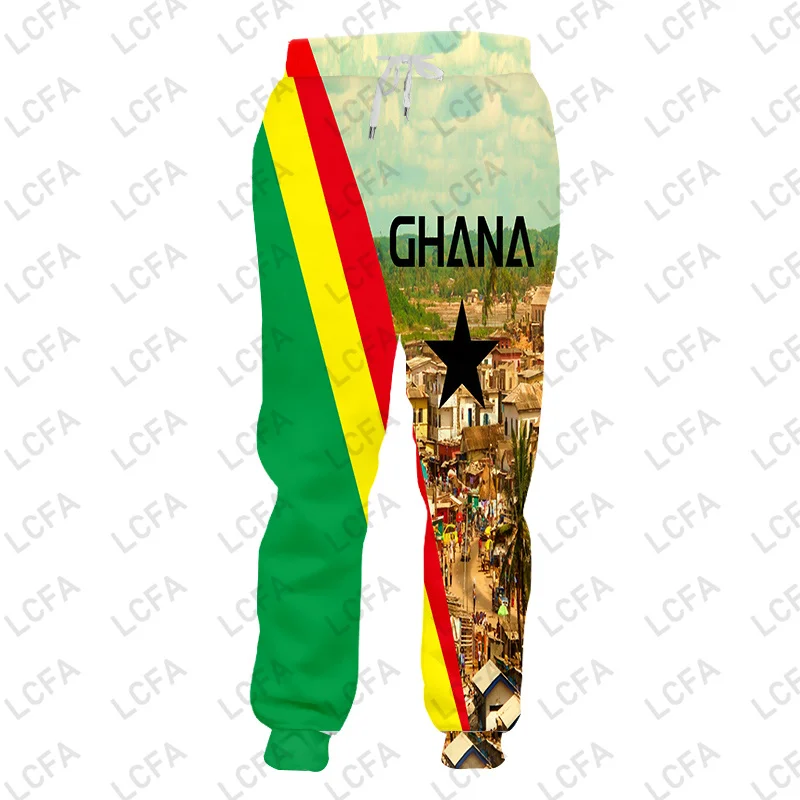 Men/Women Ghana national flag 3D Print Bottom Sweatpants Sporty Athletic Fit Jogger Sweat Pants Lounge Trousers  moda hombre