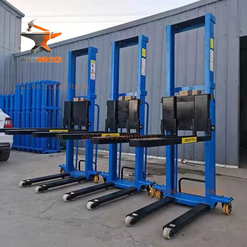 Electric remote control forklift portable automatic lift stacker loading and unloading truck handling climbing truck