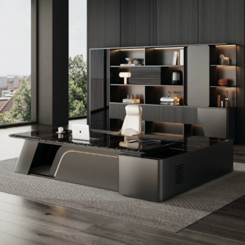Laptop Management Office Desk Essentials Wood Items Accessories Office Desk Conference Decor Mesa Escritorio Estudio Furniture