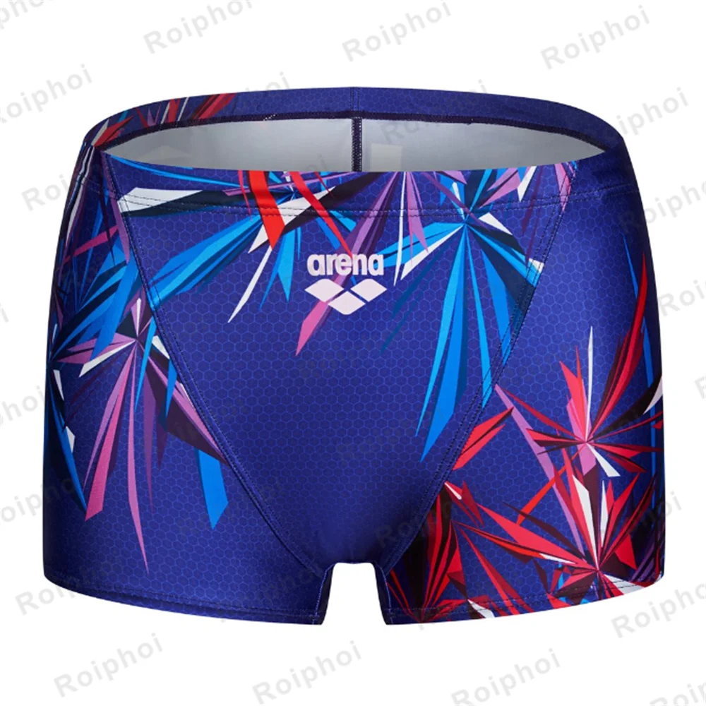 New Men's Printing Jammers Surfing Swimsuits Swimming Tights Shorts Summer Swimwear Beach Trunks Sports Quick Dry Training Pants