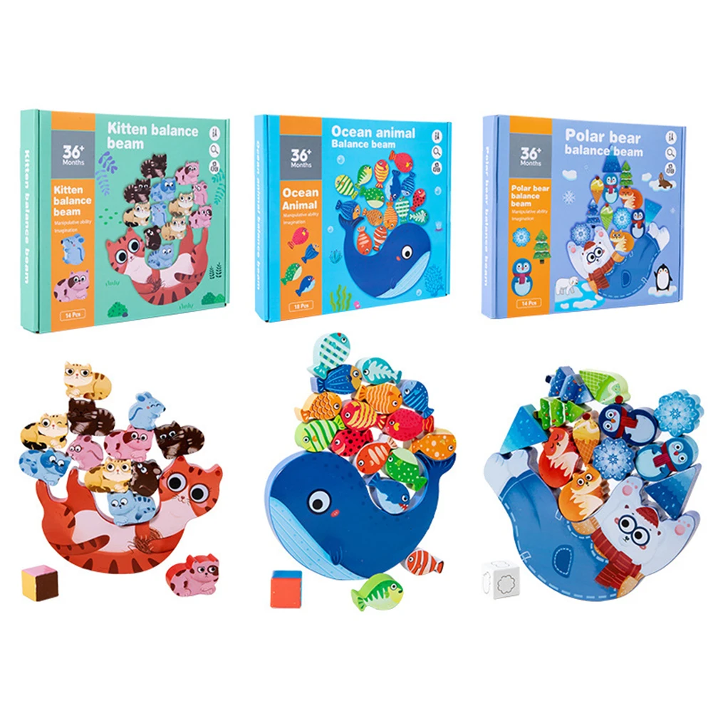 Dierenbalansblokken voor kinderen Speelgoed Denken Logica Oefenspeelgoed Cadeau voor verjaardag Kerstmis