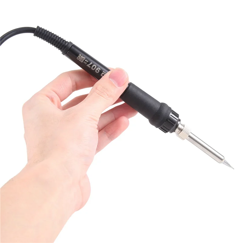 936 temperatura ajustável estação de ferro de solda elétrica kit de acessórios de ferramenta quente 60w 24v (5 furos)-at30