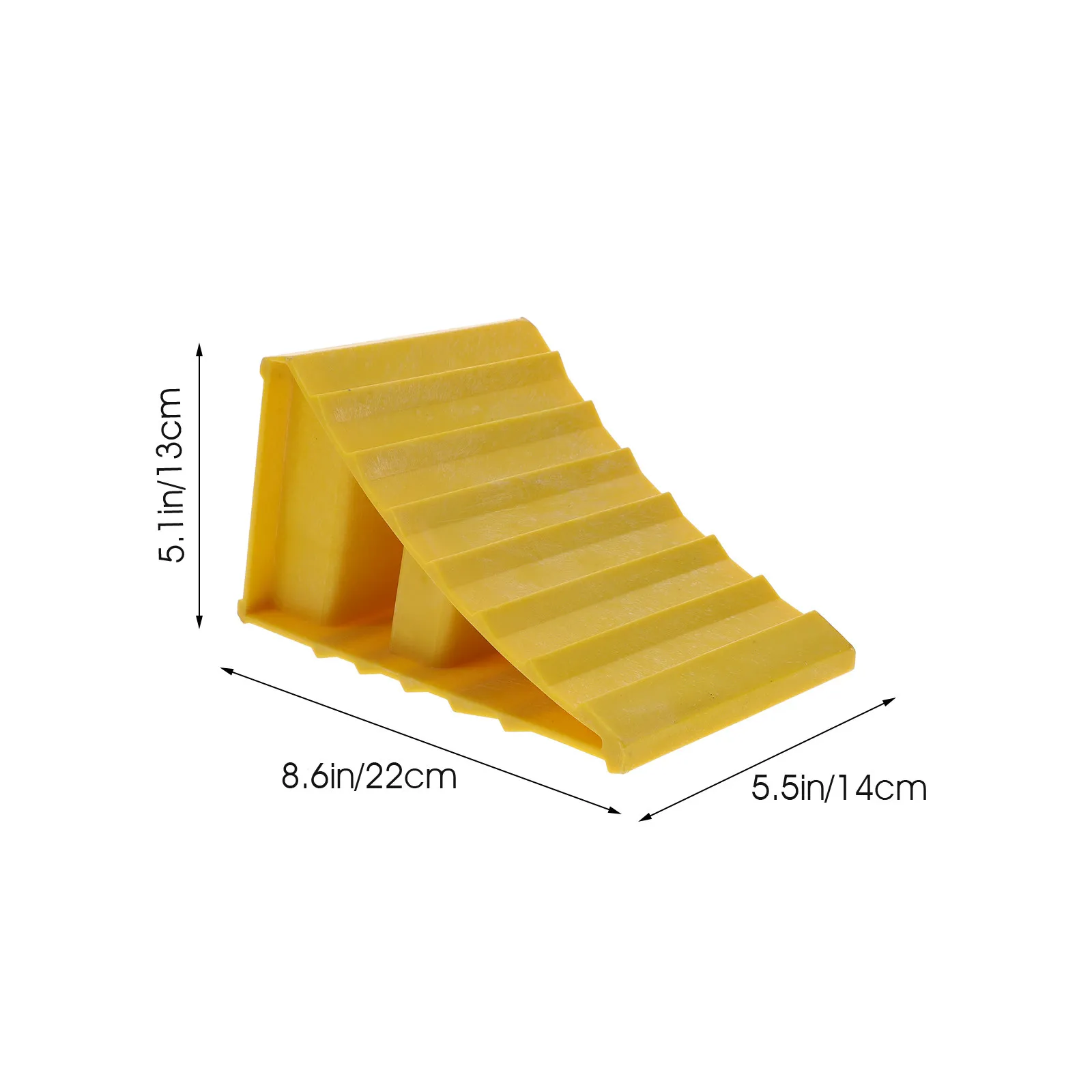 Plastic Wheel Stopper Sturdy Durable Vehicle Chock Heavy Duty Tire Block Anti Slip Tyre Stopper Snow Use Professional