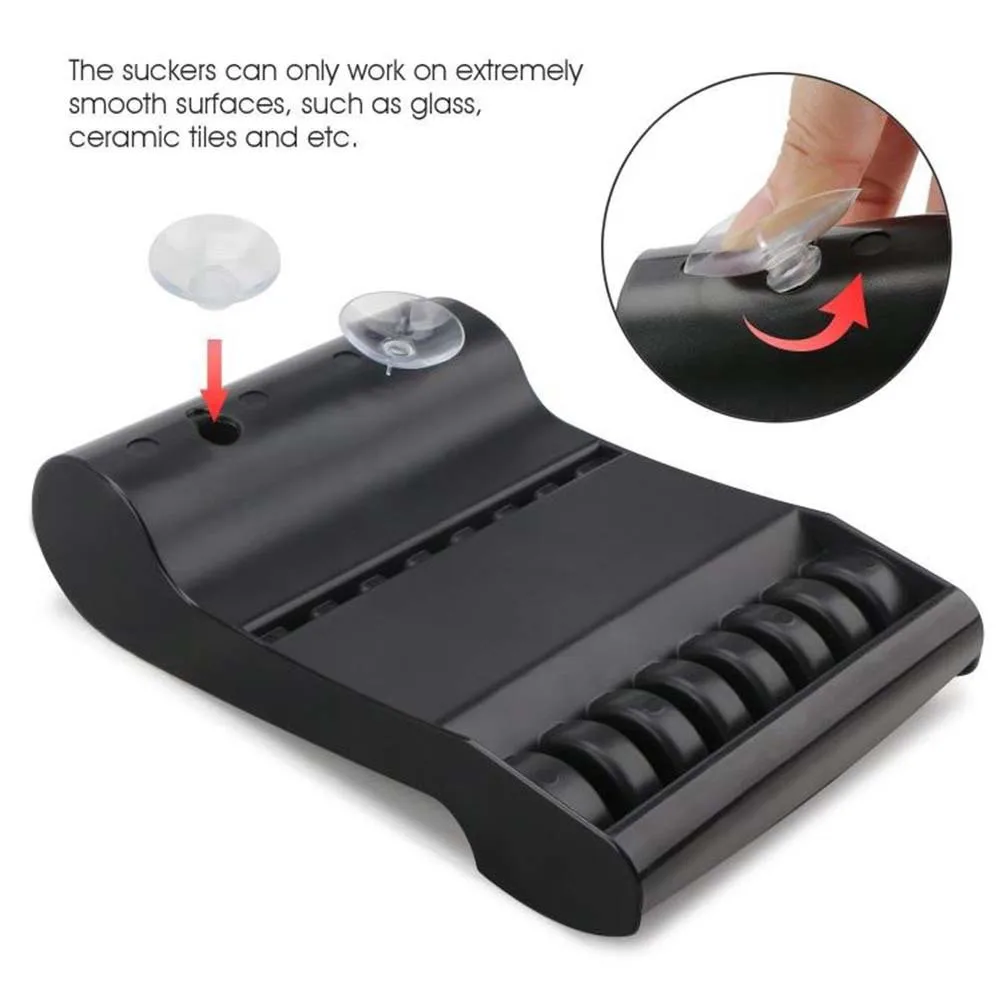 

Держатель для парикмахерских ножниц, черная съемная моющаяся подставка для хранения инструментов для стилиста, аксессуары для парикмахерских