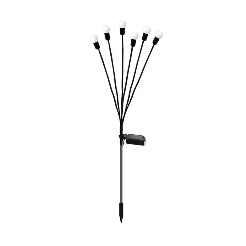 IP65 Waterproof Solar Firefly String Lights 6 LED Creative Personalized LED Garden Lights New Upgraded Wind Motion