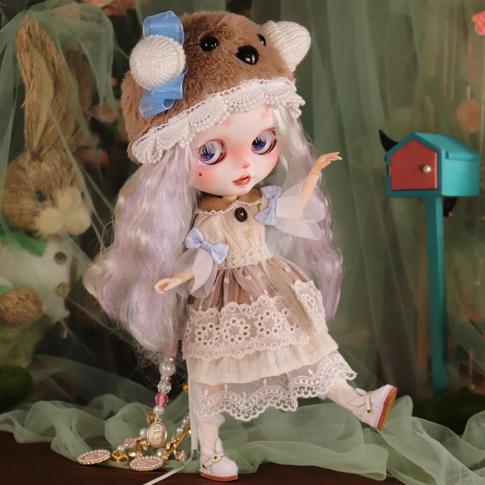 ICY DBS Blyth Doll Fair Skin Mat Gezicht Kawaii Speelse Herten Handgeschilderde Make-up DIY Pop Azone S Anime Meisje Verjaardagscadeau