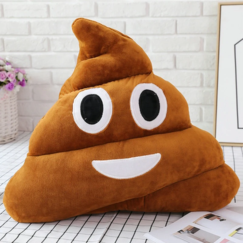 Nuevo Peluche de Popó con Expresiones, Cojín Divertido y Original para Niños