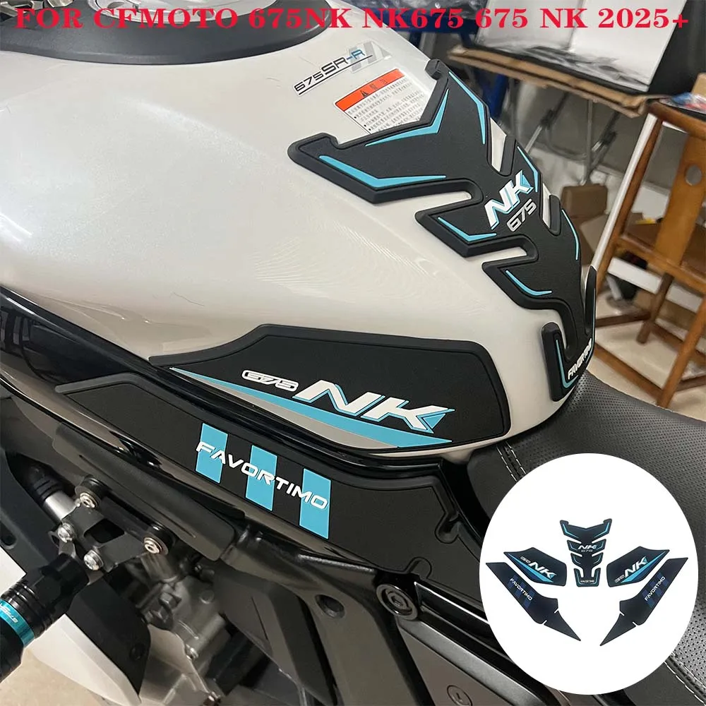 

НОВИНКА ДЛЯ CFMOTO 675NK NK675 675 NK 2025+ Мотоциклетная противоскользящая накладка на топливный бак, боковая наколенница, защитная наклейка, накладки