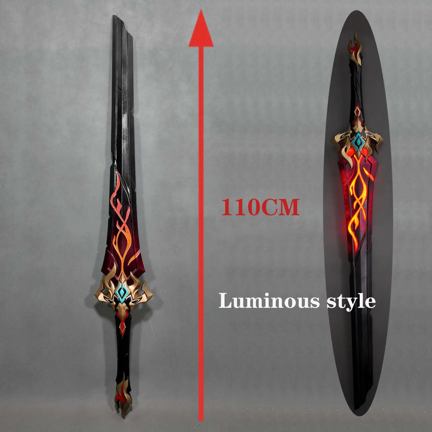 

﻿ Mortenax Blade Cosplay Luminous Broken Sword Prop New Game Honkai Star Rail Cosplay Halloween Comic Convention Costume Accesso