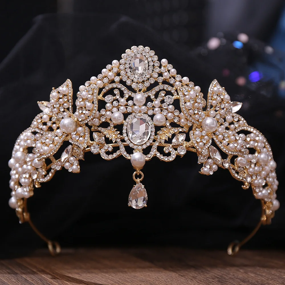 

Silver Color Crystal Rhinestone Crown and Tiara Wedding Hair Accessories Bridal Tiaras Hair Crown Wedding Headpiece Women Diadem