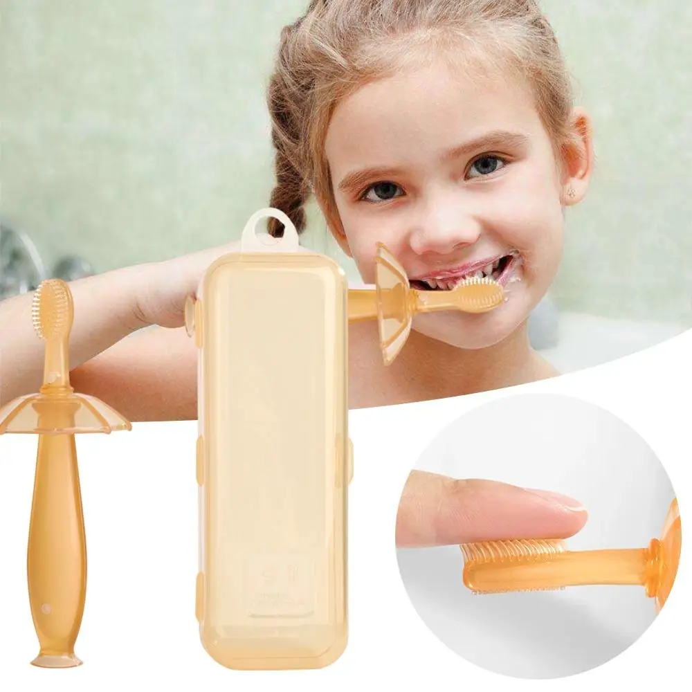 New Silicone Baby toothbrush 12-36 Months Kids Training Oral Care Teeth Brushes Tongue Brush Infant