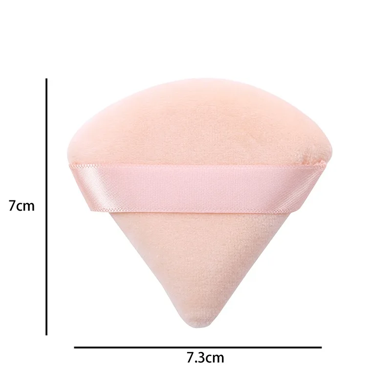 1Pcs Triangle Powder Puff Flours Mini Face Makeup Sponge Cosmetics Soft Cotton Face Powder Puff Washable Lightweight