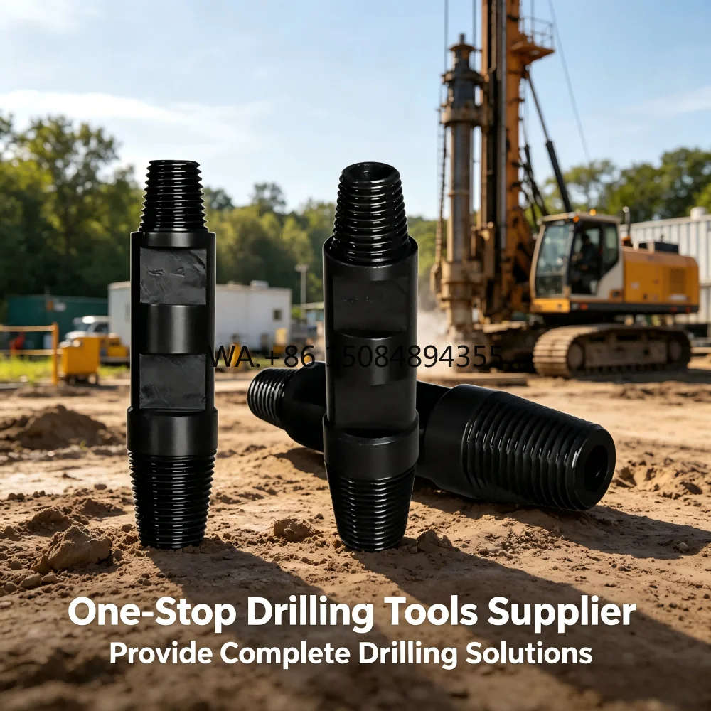 Customized 40CrMo Carbon Steel Drill String Adapter Joint for Ore Mining Drilling Tool with Forging Process