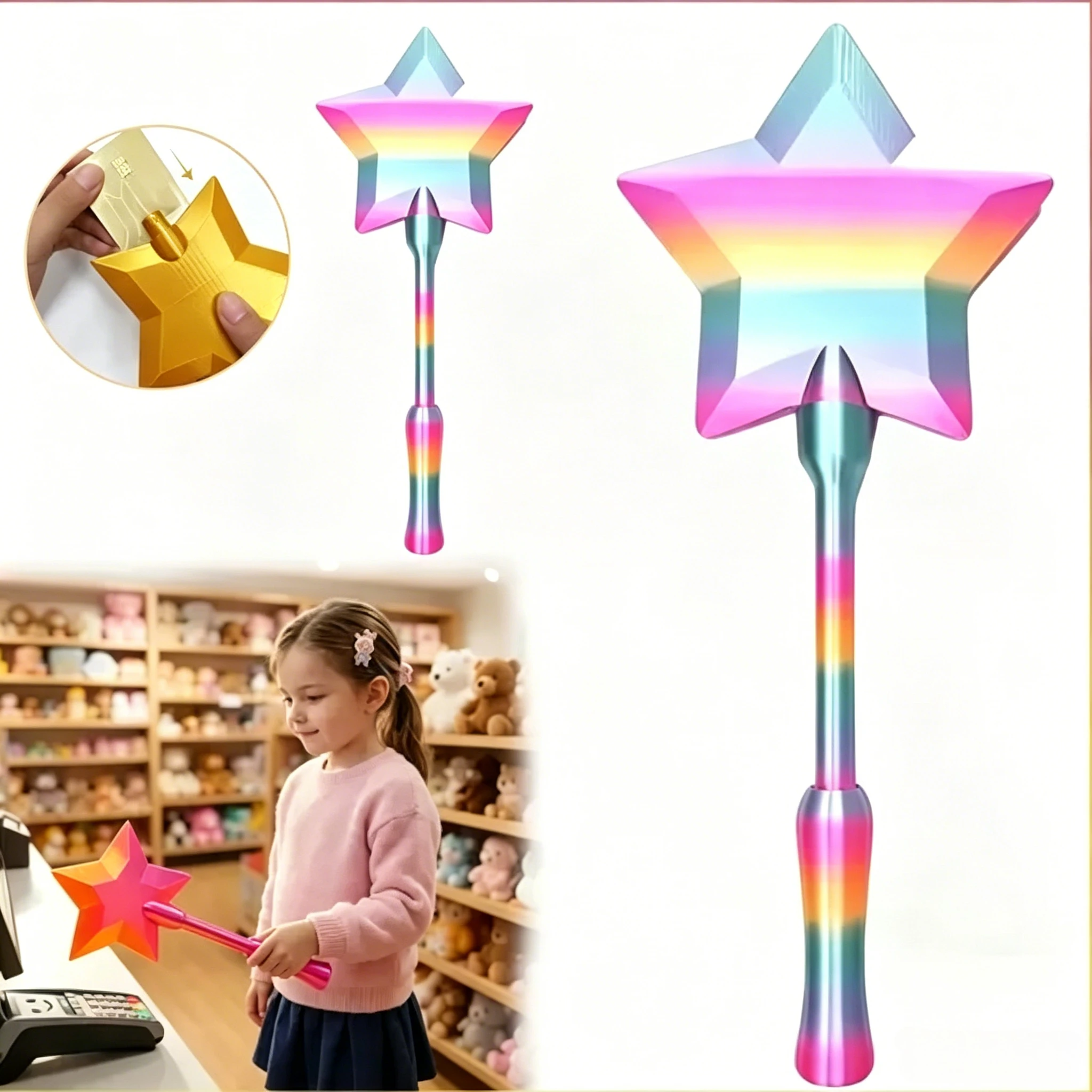 Funny Credit Card Wand: 3D Printed Tap-to-Pay Stick, Novelty Contactless Payment Holder, Cool Birthday Gag Gift for Drivers