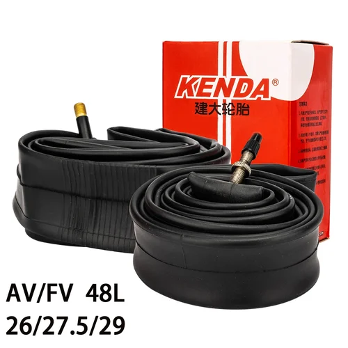 KENDA-cubos de aire para bicicleta, neumáticos de rueda de 26/27,5/29 pulgadas, 1,5-1,75/1,95-2,125/2,1-2,35, válvula francesa de 48mm, válvulas Schrader Presta