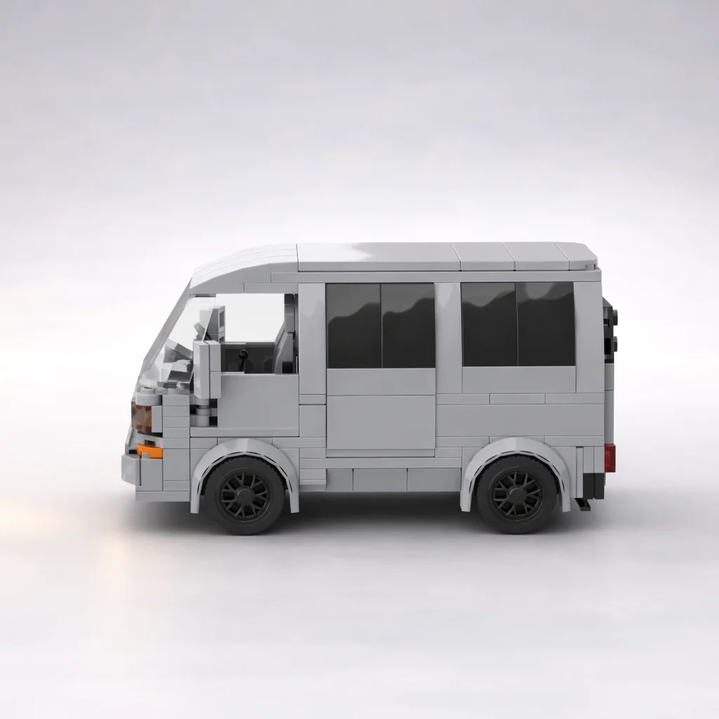 MOC N Type Van Truck 392PCS 8 Stud Wide Small Bricks Building Blocks Model Speed Series Assembly Toy Gift