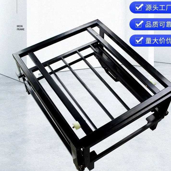 Three-section pull-out sofa bed frame push-pull multifunctional leisure sofa bed iron frame sofa bed changing hardware