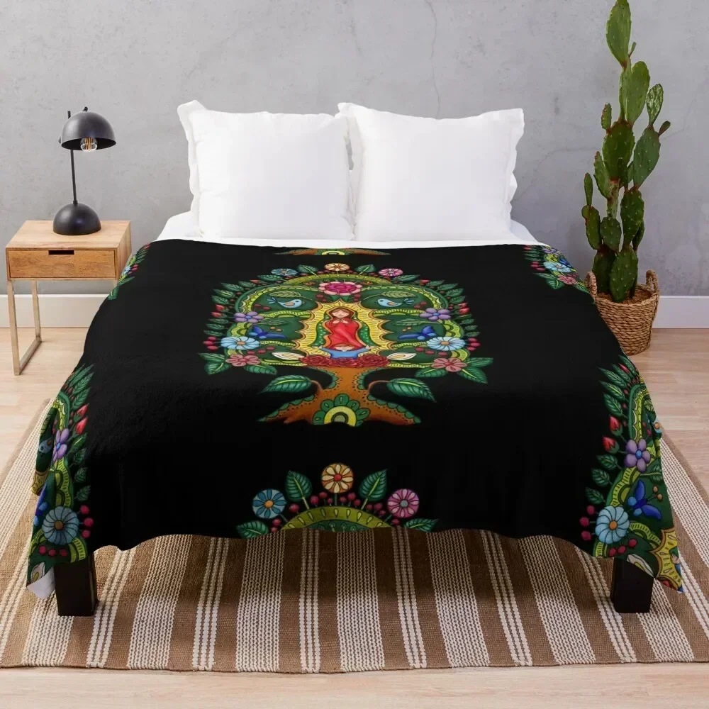 

Mexican Tree of Life #1 Throw Blanket blankets and throws blankets ands Designers Blankets
