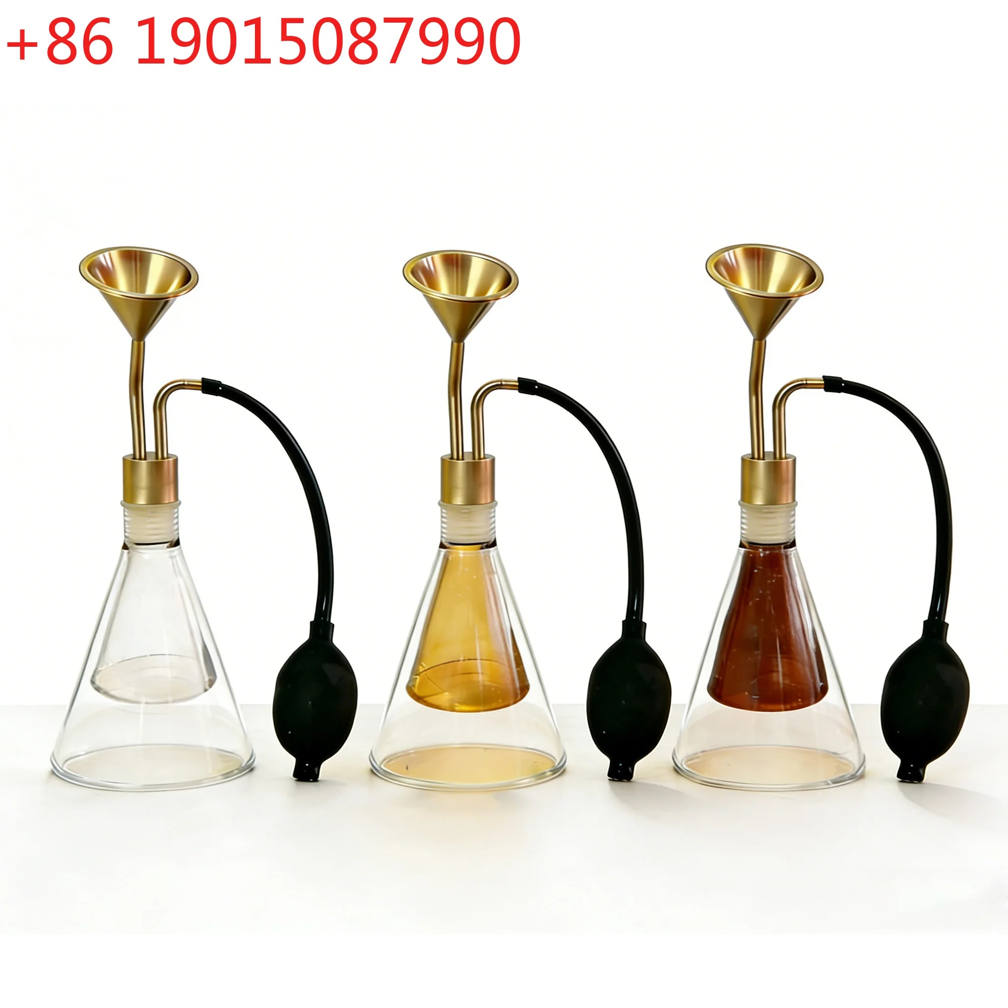 YANDER Perfume essential oil fragrance smelling bottle brass exhibition spa display aroma smell device aroma taste glass botle