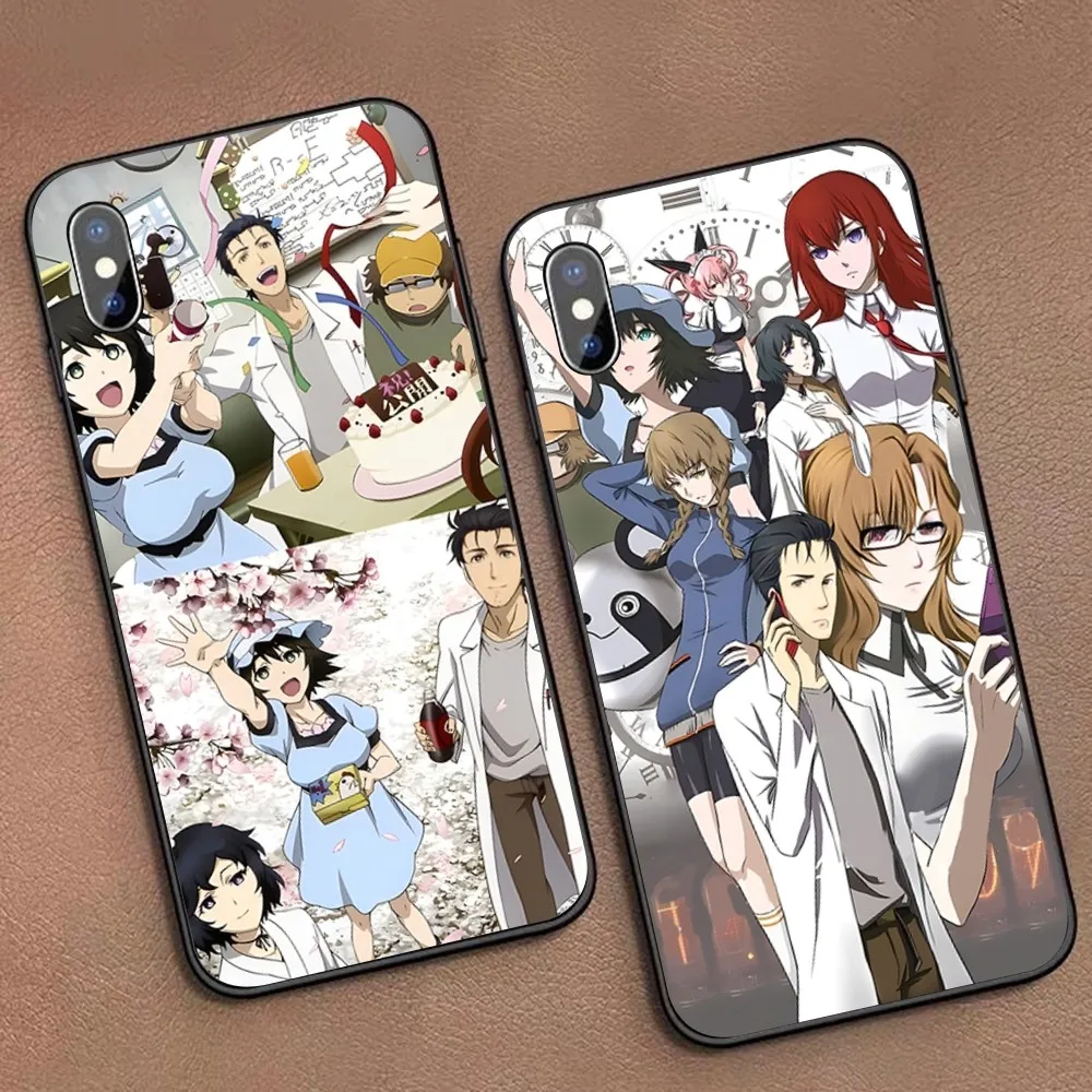 Steins Gate Phone Case For iPhone 15 14 11 12 13 Mini Pro XS Max Cover 6 7 8 Plus X XR SE 2020 Funda Shell