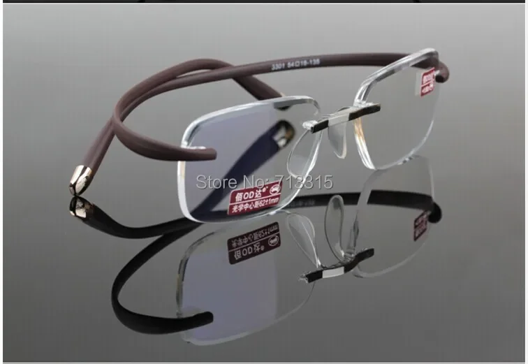 Tr90 Rimless High Class Business Commercial With Box Anti-reflection Coated Reading Glasses+1.0 +1.5 +2.0 +2.5 +3.0 +3.5+4.0