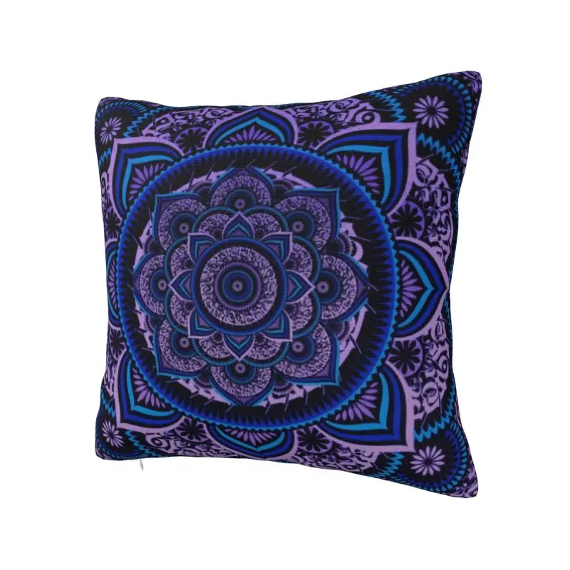 Custom Luxury Poetics Mandala Sofa Cushion Cover Soft Boho Pillow Case Home Decorative