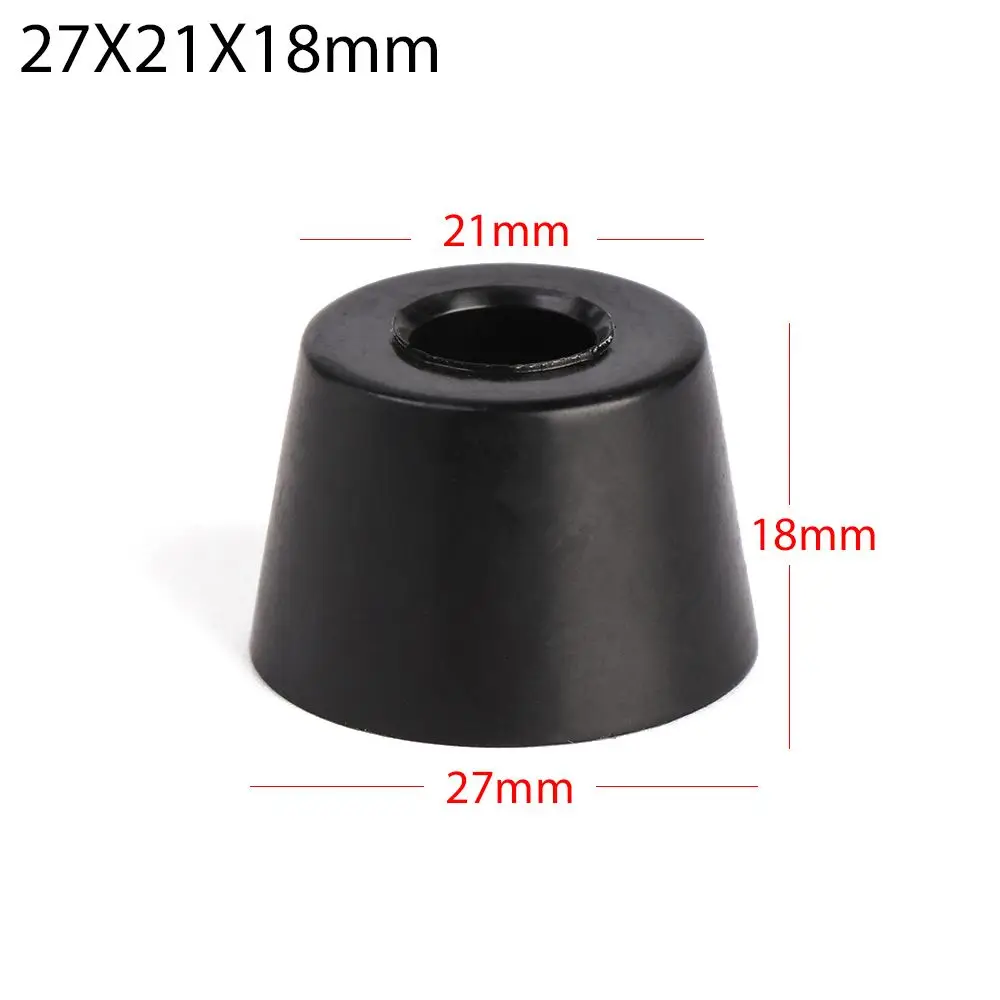 10 pcs Furniture Parts Black Cabinet Speaker Tapered Furniture Slip Feet Protective Pad PVC  Foot Mat