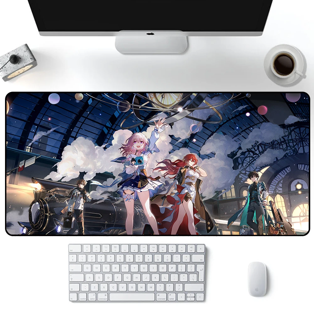 Honkai Star Rail Welt Yang Mouse Pad Large Gaming Mousepad PC Gamer XXL Computer Mouse Mat Keyboard Mat Desk Pad Laptop Mausepad