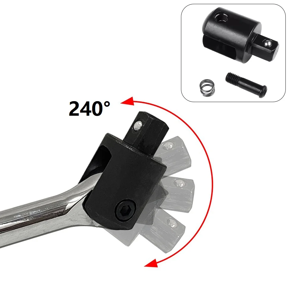 1pc Heavy-Duty Socket Wrench Adapter 240 Degree Turn 1/2 Adapter For Car Repairs DIY Hand Tools Accessories