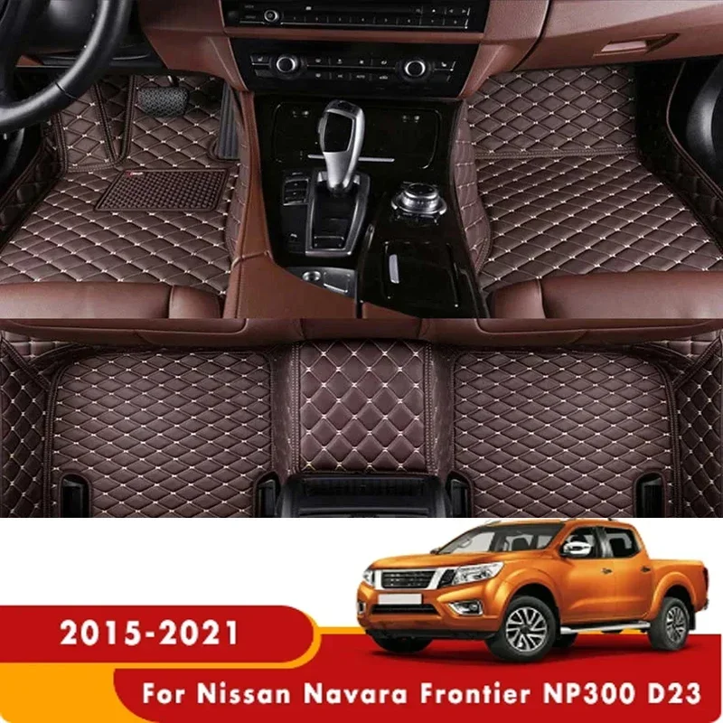 PU For Nissan Navara Frontier NP300 Frontier D23 2024 2023 2022 2021 2020 2019 2018 2017 2016 2015 Car Floor Mats Carpets Auto P