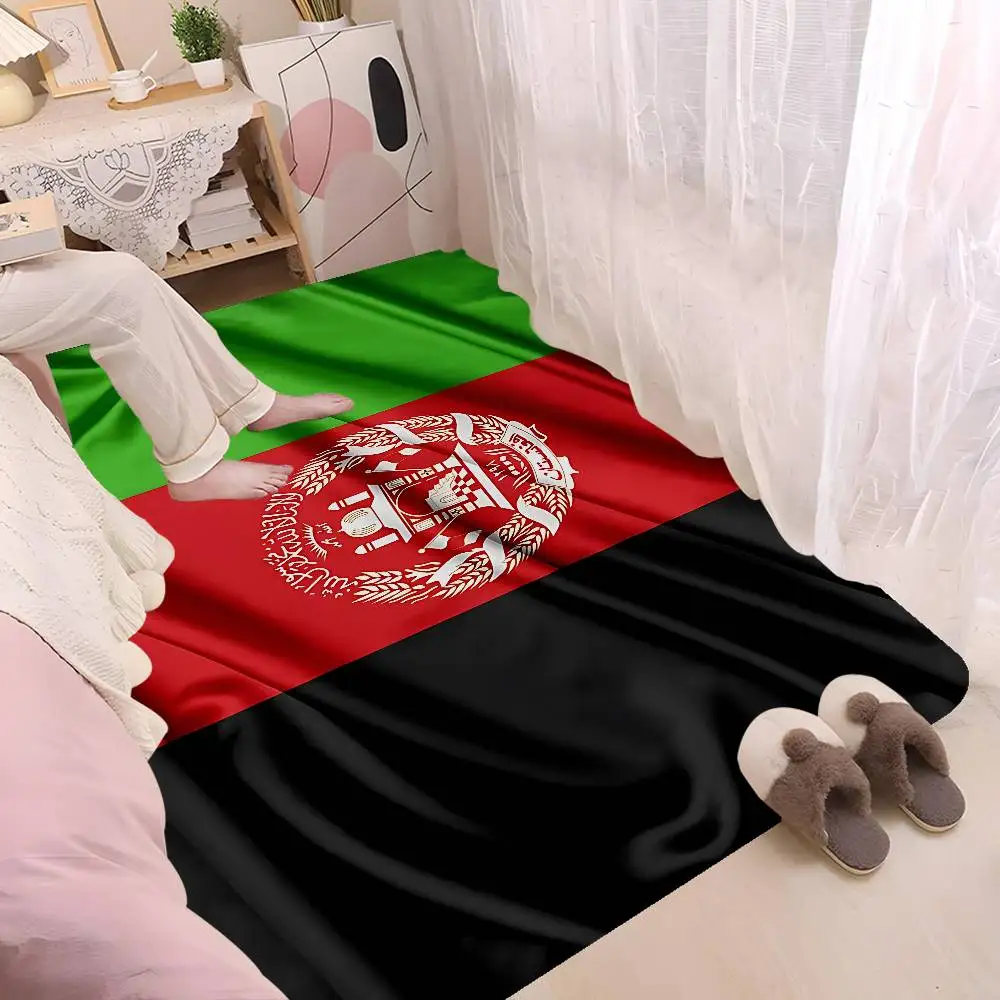 Afghan Afghanistan Flag Door Mat Washable Non-Slip Living Room Sofa Chairs Area Mat Kitchen Doormat Area Rug