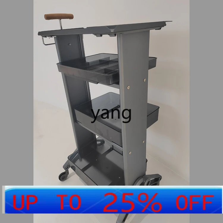 

LMM high-grade aluminum alloy hair salon cart hair salon special tool cabinet rack