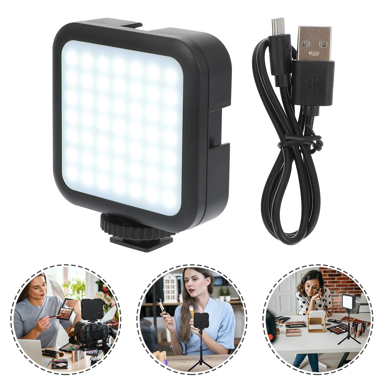 

Digital Camera Fill Light Photography LED Live Stream Fill-in Selfie Neutral Lamp