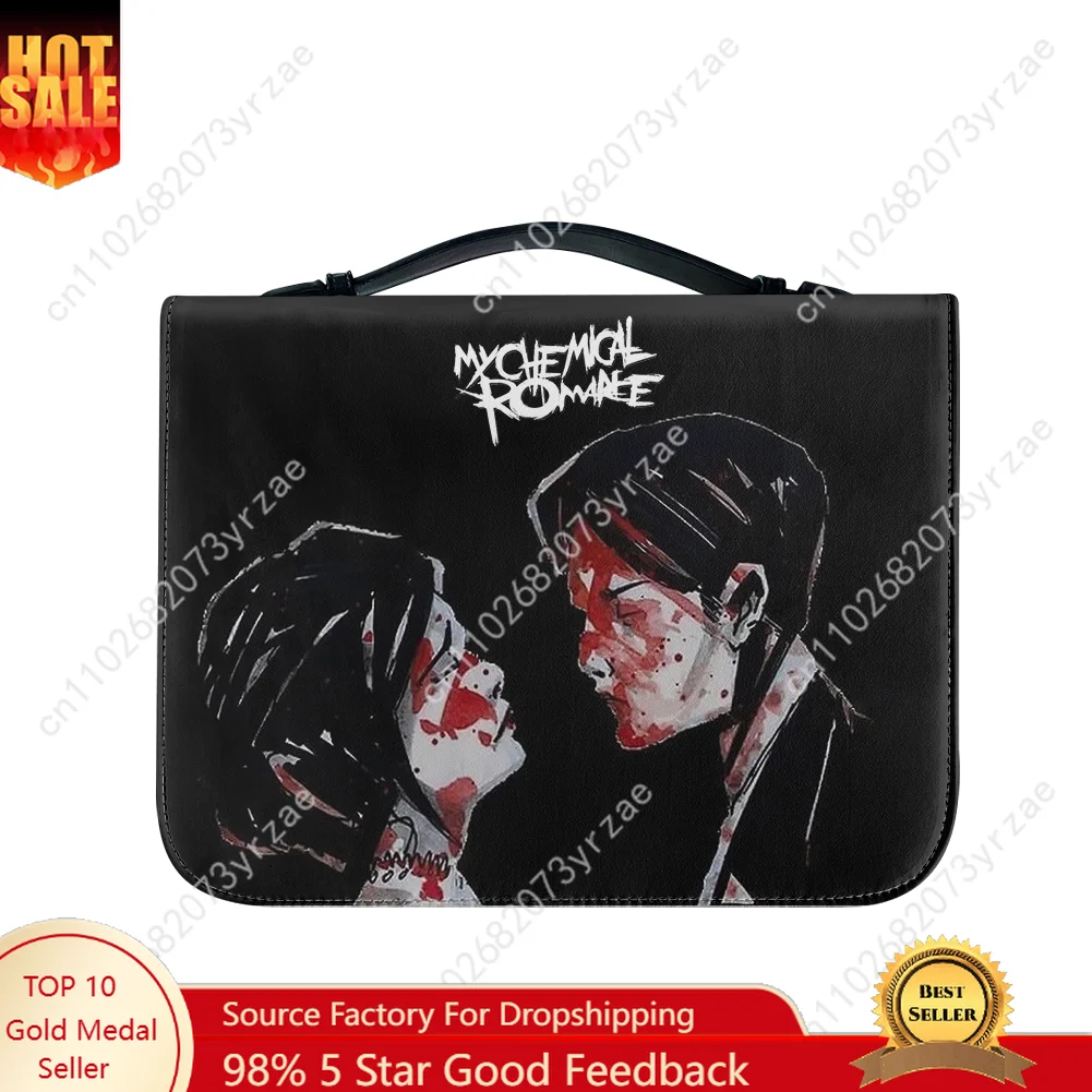 My Chemical Romance Bible Bags Christian Gifts Patterns Bible Pack Waterproof Leather Bag High Quality Casual Customized Bags