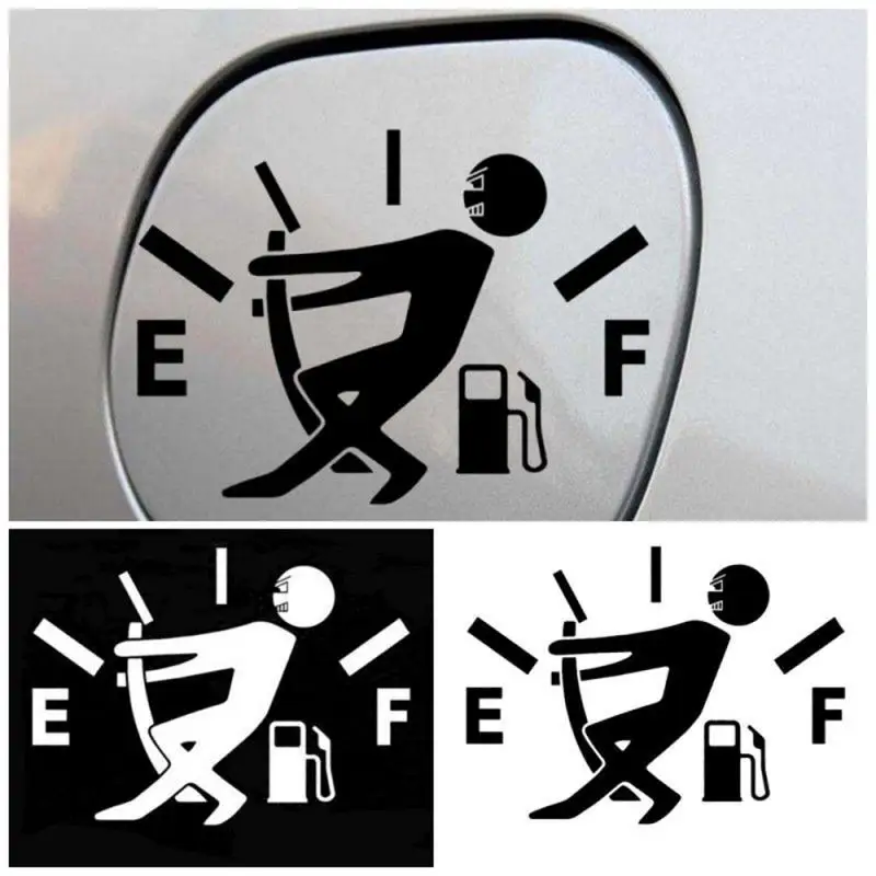 Fuel Tank Cap Sticker Tearable Waterproof Funny Sticker Personalized Reflective Car Sticker