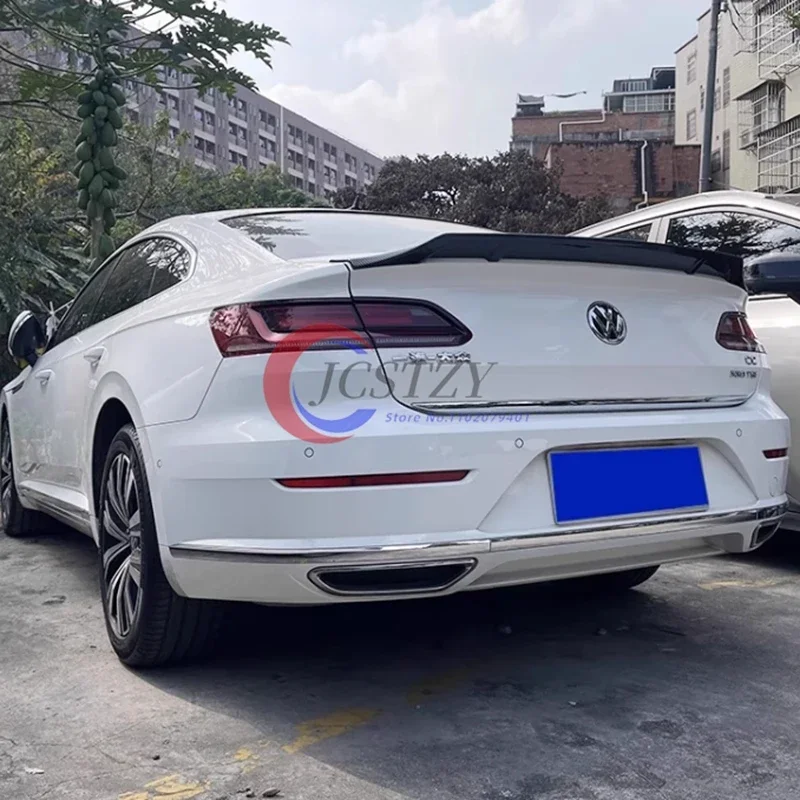 For Volkswagen New CC Spoiler 2018-2019  ABS Material Car Rear Wing Primer  Rear Spoiler For New Arteon