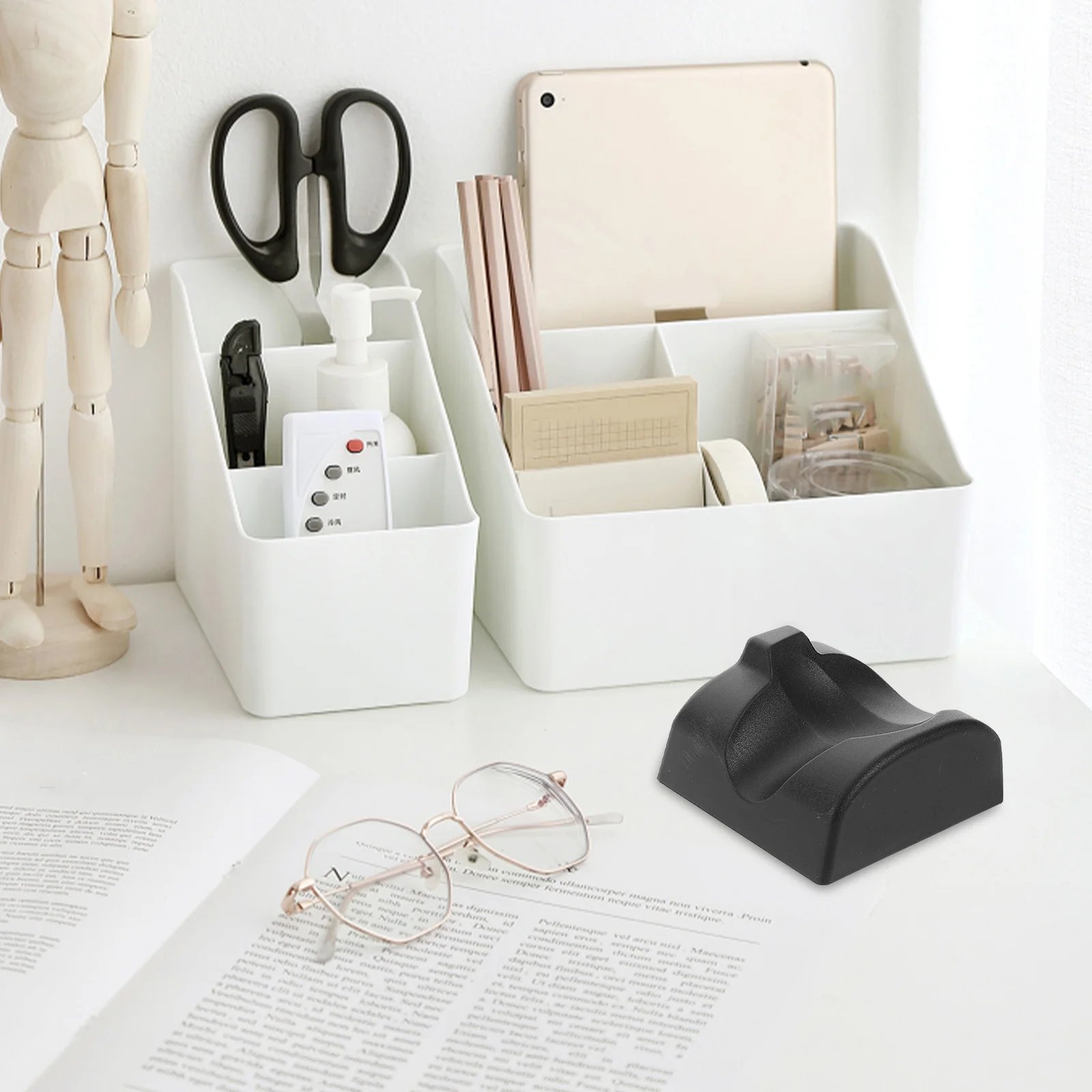 

8Pcs Ocarina Resin Display Stand Portable Black White Holder Stable Support Musical Instrument Accessory Desktop Use Home Studio