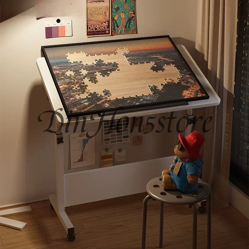 Foldable lifting table Special workbench for drawing and painting Bedside computer table Home learning and writing