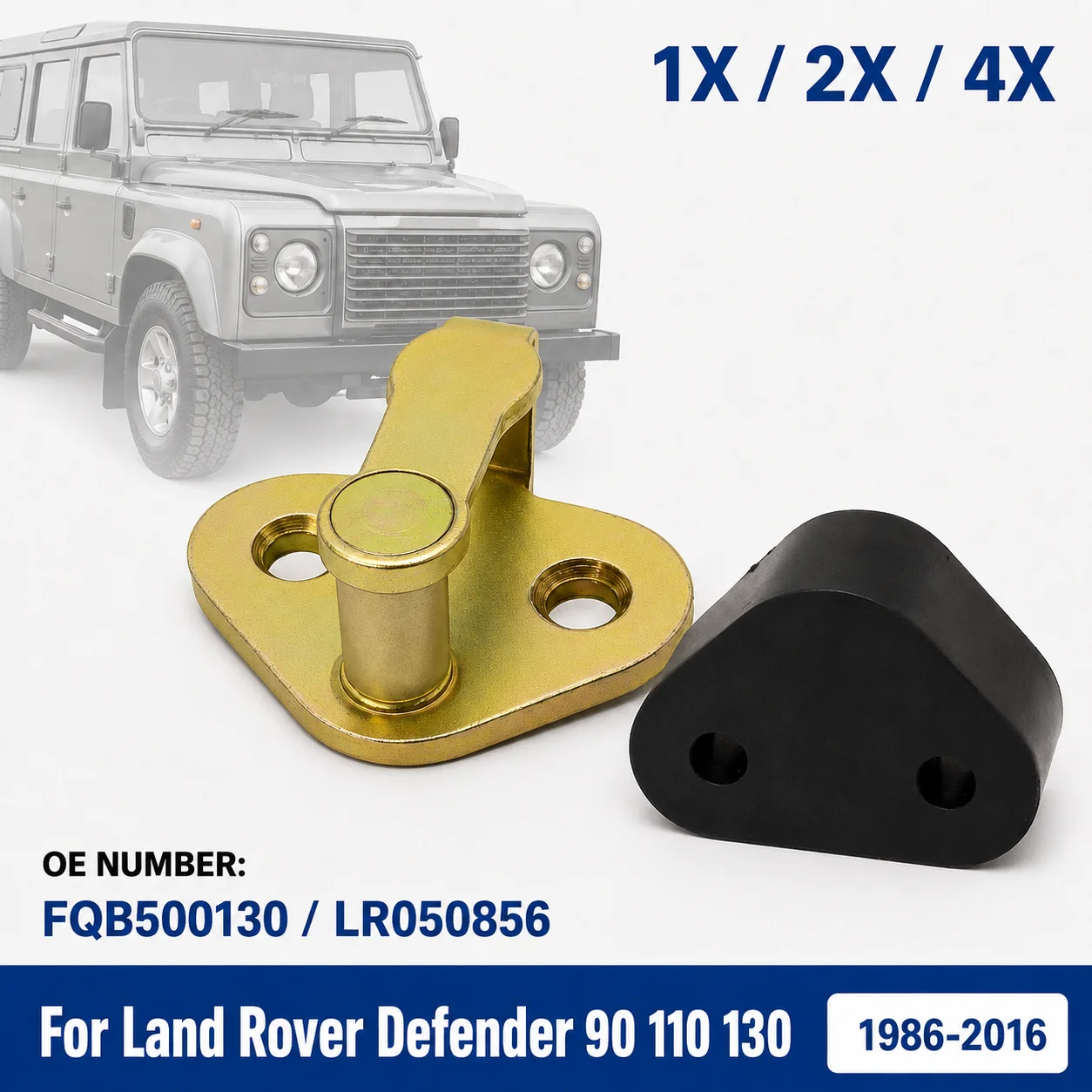 1X/2X/4X Door Lock Striker Latch Catch Spacer Kit Front Rear For Land Rover Defender 90 110 130 1986-2016 FQB500130 LR050856