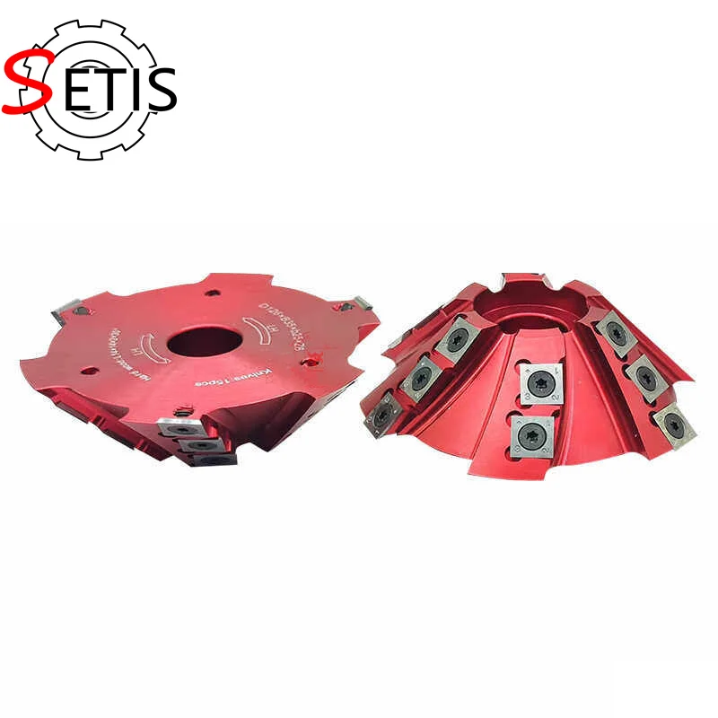 SETIS 45° Indexable Helical Cutter for Spindle Moulders and Four-Sided Planers Chamfering Cutter