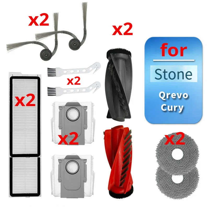 Robot Vacuum Cleaner Accessories Side Brush Filter Dust Bag Filter Replacement Parts