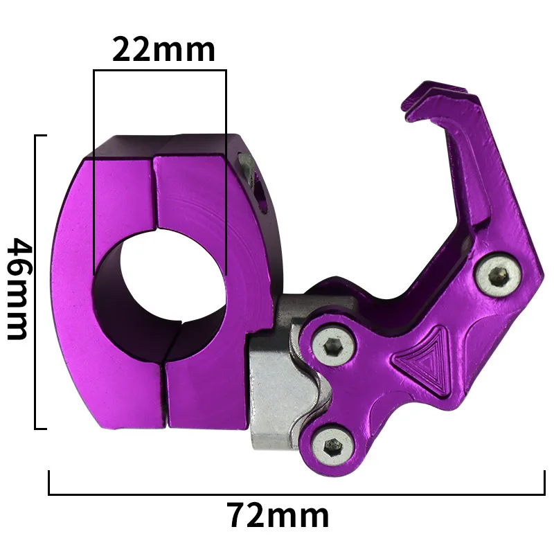 22mm helma dráp hák motocykl držák elektrický dopravní prostředek aluminium slitina brašnářské sáček ramínka hák motorka řídítka příslušenství